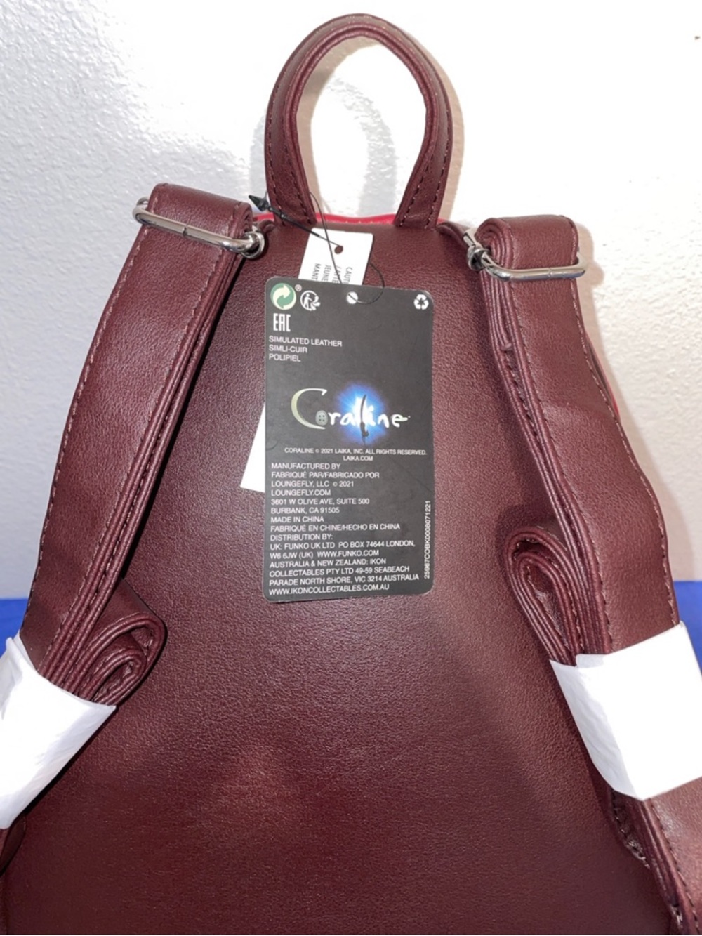 Exclusive Loungefly Laika Coraline and Wybie Mouse Circus Mini Backpack - Picture 5 of 12